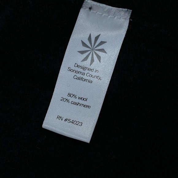 Athleta Wool / Cashmere Black Cardigan Womens Size XS 2 pockets Open Front - Picture 7 of 8